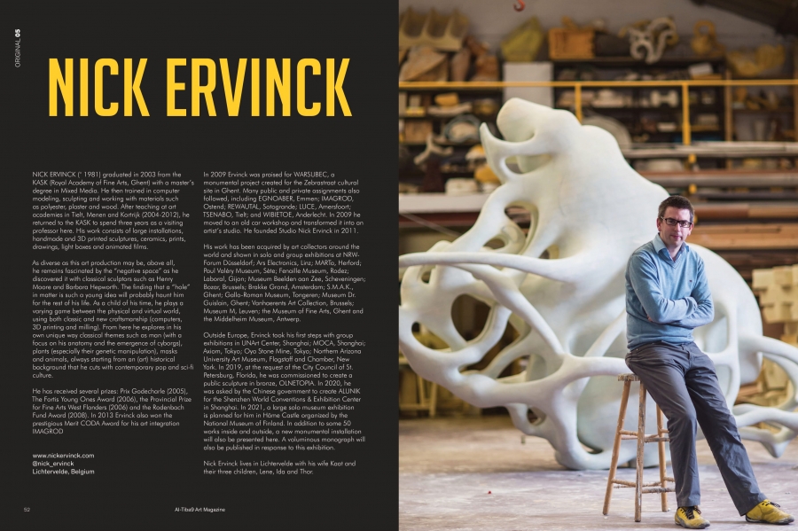 Nick Ervinck: an interview, Al-Tiba9 Art Magazine